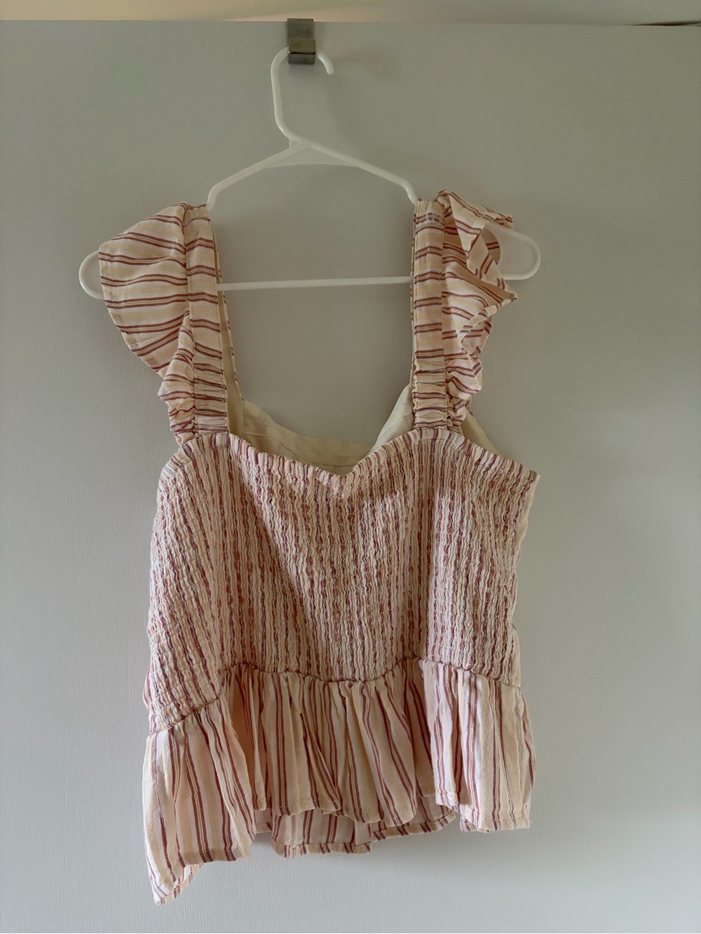 Striped Ruffle Tank Top - Picture 2 of 3